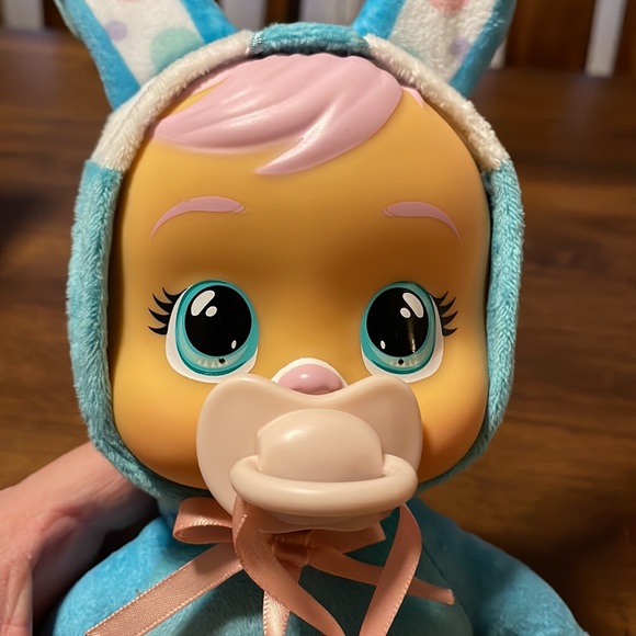 Easter Cry Babies Tiny Cuddles Bunny Brookes Doll, Easter toy NWOT - Picture 9 of 13